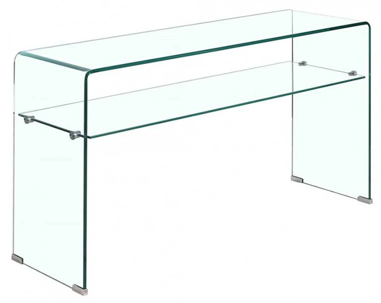 Console L125 Cm En Verre Trempé - ICE 1 Console L125 Cm En Verre Trempé - ICE