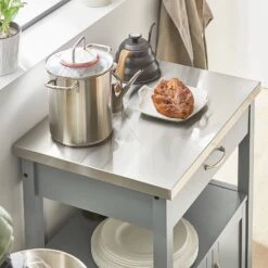 Desserte De Cuisine FKW22-WN -Wenko Soldes Boutique b54a75c7cba045358a29ea44275823ed