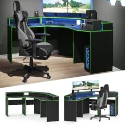 Bureau Ordinateur Kron Noir/vert Set 1 -Wenko Soldes Boutique b642e38cbeb34ad190d735a8b576125a