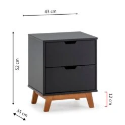 Table Chevet Miranda 2 Tiroir Anthracite -Wenko Soldes Boutique b722537b670843589ddcbe95c929c2e8