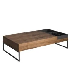 Table Basse Grise Et Noyer -Wenko Soldes Boutique b7eb6c72f0ef4343b850335b2253512a