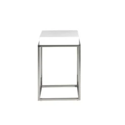 Table D'angle En Bois Blanc Et Acier -Wenko Soldes Boutique b98d5c15f9a749e28ec4e633547f4e35