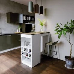 Table De Bar Ross Blanche/anthracite -Wenko Soldes Boutique ba8e6891b2aa45239a3fddd60098cb86