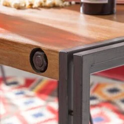 Table Haute MANCHESTER -Wenko Soldes Boutique bartisch manchester akazie massiv aluminium akazie anthrazit 4873772