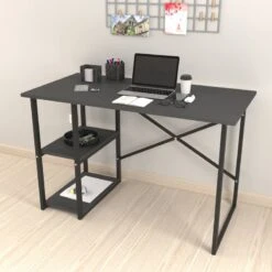 Bureau Nittedal Avec étagère Anthracite -Wenko Soldes Boutique bcb0c381bf7b4543a96a90f940721779