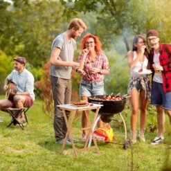 Table Pliante Blanche En Bambou -Wenko Soldes Boutique bd9502c79dd24ecc9a89887caa936f44