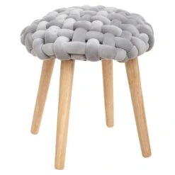 Tabouret Déco En Tricot De Velours -Wenko Soldes Boutique bd959880cbf04245a41f14649c75d1d5