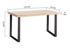 Bureau NATURAL Coul. Chêne 120x60x73cm -Wenko Soldes Boutique be5eadedfbc4417a82d0c972e46a7b2c