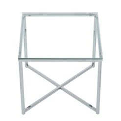 Table D'appoint Cross -Wenko Soldes Boutique beistelltisch cross glas klar eckig 427370