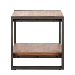 Bout De Canapé MANCHESTER -Wenko Soldes Boutique beistelltisch manchester akazie massiv metall 4873004