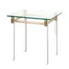 Table D'appoint Moselle IV -Wenko Soldes Boutique beistelltisch moselle iv stahl massivholz vergoldet hochglanz weiss 1427635