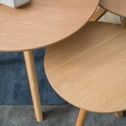 Table D’appoint Past II (3 éléments) -Wenko Soldes Boutique beistelltisch set past past ii 3 teilig eiche teilmassiv 4872604