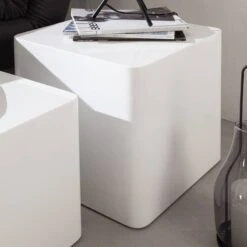 Tables D’appoint Square (lot De 2) -Wenko Soldes Boutique beistelltisch square 2er set hochglanz weiss 4256128