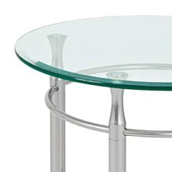 Table D'appoint Vienne -Wenko Soldes Boutique beistelltisch vienne rund edelstahloptik 1427463