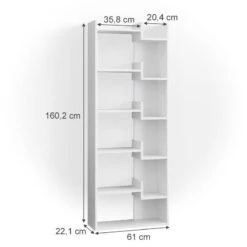 Bibliothèque Fico Blanc/sonoma -Wenko Soldes Boutique bf018e4ffe11489f8cc9888ff727b118