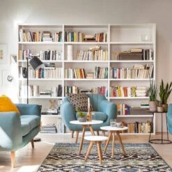 Bibliothèque Empire -Wenko Soldes Boutique buecherregal empire hochglanz weiss 4065092