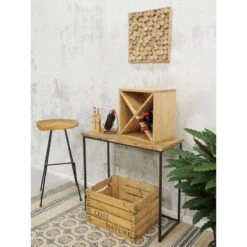 Casier à Bouteilles En épicéa Ciré Miel -Wenko Soldes Boutique c127e0d2a7554f4b8cad1e90a33da37a