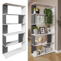Etagère 80cm Anthracite/blanc -Wenko Soldes Boutique c1d078d3afb84f0599e44822185dceaf