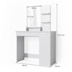 Coiffeuse Julia Blanc -Wenko Soldes Boutique c1ec1994a5304e5dbbd0fb788499cc9a