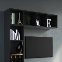 Etagère Ludus Noir 4 Compartiments -Wenko Soldes Boutique c3511c7c4d834bceb7dbddae6fc558c3