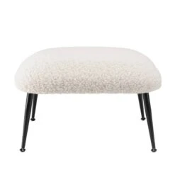 Tabouret Cosy Tissu Bouclette Blanc -Wenko Soldes Boutique c376bc439985436b8e8d08710bfc4e9d