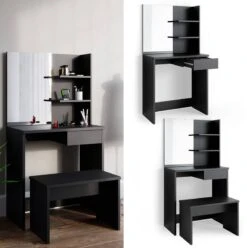 Coiffeuse Dekos Blanc Avec Banc -Wenko Soldes Boutique c37845f675df4577abe787e9360543b7