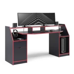 Bureau D'ordinateur Joel Noir/rouge 11 Bureau D'ordinateur Joel Noir/rouge -Wenko Soldes Boutique c70c939a87c5459cb8cb25af08ea4725
