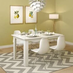 Table à Manger Karlos 140cm Blanche -Wenko Soldes Boutique c833edd7d64949719faba79a773cf065