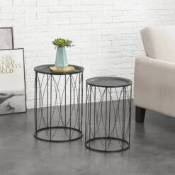 Set De 2 Tables Basses Morristown -Wenko Soldes Boutique ca598cd1501f4fe4a6279f3e93feb7b2