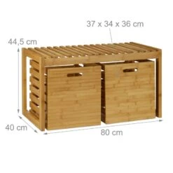 Banc à Chaussures De Rangement En Bambou -Wenko Soldes Boutique cd1af58fc6ed4d18b3f1b87d7e5e5e20