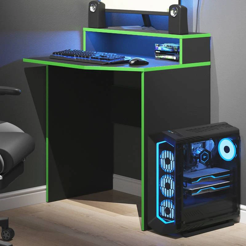 Bureau Ordinateur Kron 70cm Noir/vert 3 Bureau Ordinateur Kron 70cm Noir/vert – Image 3
