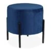 Tabouret En Velours Bleu -Wenko Soldes Boutique d07d509ce92343c6a29ce58414fe98f4