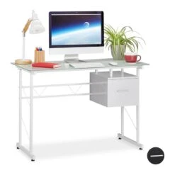 Bureau En Verre Avec Tiroir -Wenko Soldes Boutique d19d4c10d3f04933a4cb231a6e682a62