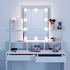 Coiffeuse Ania Blanche Avec LED 11 Coiffeuse Ania Blanche Avec LED -Wenko Soldes Boutique d2828416ebfe47bf9e7d1050f8bed2d1