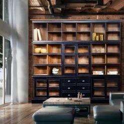 London - Grande Bibliothèque Noire En Bo -Wenko Soldes Boutique d4c1786eec3546328ce269d4daf5ec1d