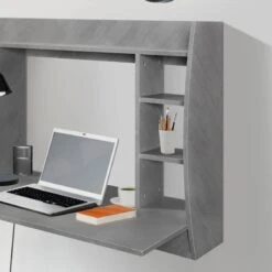 Bureau Mural 110x75x48 Cm Gris -Wenko Soldes Boutique d51d7d782a154ae2ac4819f60c439e72