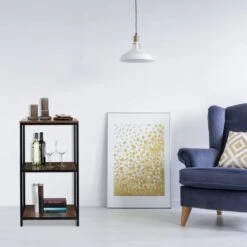 Étagère Sur Pieds Carrée à 3 étages -Wenko Soldes Boutique d528fb1a616c4024a0b78a0459540321