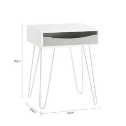 Table De Chevet Table D'Appoint FBT82-W -Wenko Soldes Boutique d76d728b73bc414f9375110be63f14d3