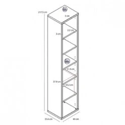 Colonne Blanche 6 Niches H217cm -Wenko Soldes Boutique da8dfcdae4434c919c4786c47d4b4acb