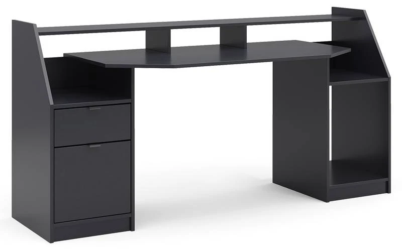 Bureau D'ordinateur Joel 180cm Noir 1 Bureau D'ordinateur Joel 180cm Noir