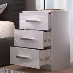 Table De Nuit Irma Blanc Brillant -Wenko Soldes Boutique de029911b5fc4b82932ec6c66d23efa7