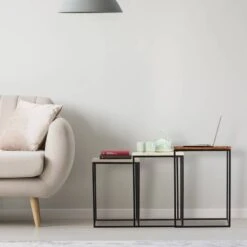 Tables Gigogne Carrées Jeu De 3 -Wenko Soldes Boutique df1452f25f6841efa3a85541851ab697