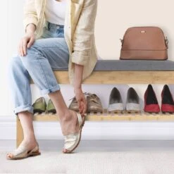 Banquette à Chaussures En Bambou -Wenko Soldes Boutique df77428e5f884b68b4a4208e4dae2218