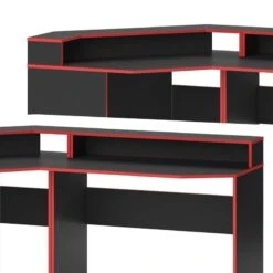 Bureau Ordinateur Kron Noir/rouge Set 3 -Wenko Soldes Boutique e0efaa6b7ae14a698002a4e656e88d82