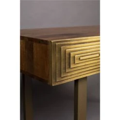 Console 2 Tiroirs En Bois Or -Wenko Soldes Boutique e108599b596f4089b5d0d4fcf840fbf9