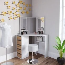 Coiffeuse D'angle Arielle Avec Tabouret -Wenko Soldes Boutique e1728d6c99554ffaa15e21ac28323966