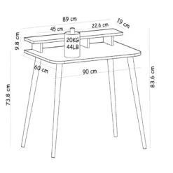Bureau Östhammar 74 X 90 X 60 Cm -Wenko Soldes Boutique e31ce4bc23d24ad1a3936982b6326025