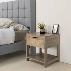 Table Chevet Dalia 1 Tiroir Chêne -Wenko Soldes Boutique e46c0d5fcfa24f838f64448240be2a01