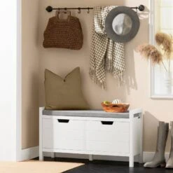 Banc De Rangement à Chaussures FSR63-SCH -Wenko Soldes Boutique e51da94188ff467f8ffdaa084926f975