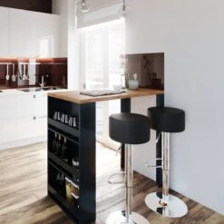 Table De Bar 117cm Anthracite/goldkraft -Wenko Soldes Boutique e60e2acc004a4c9fae1d9f102e76249a